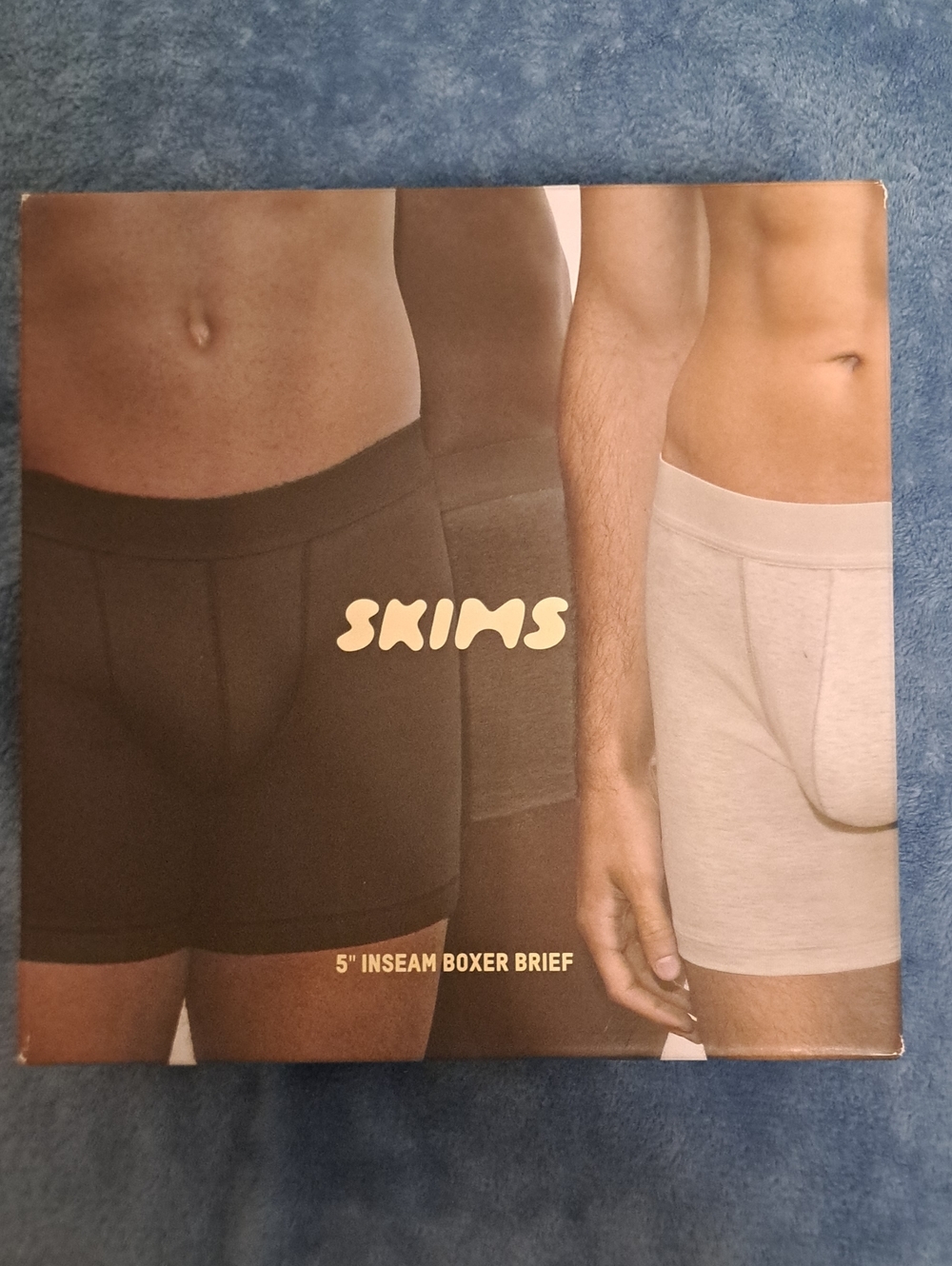 SKIMS Men 5" Inseam Boxer Briefs - Black & Light Gray
